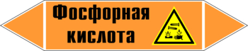 Маркировка трубопровода "фосфорная кислота" (k08, пленка, 716х148 мм)" - Маркировка трубопроводов - Маркировки трубопроводов "КИСЛОТА" - Магазин охраны труда и техники безопасности stroiplakat.ru